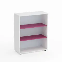 Mobile Scuola Kubò Bianco a Giorno H 110 cm – Ripiani Fucsia | Conforme CAM