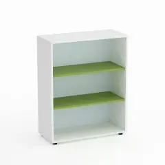 Mobile Scuola Kubò Bianco a Giorno H 110 cm – Ripiani Verde Kiwi | Conforme CAM