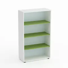 Mobile Scuola Kubò Bianco a Giorno H 150 cm – Ripiani Verde Kiwi | Conforme CAM