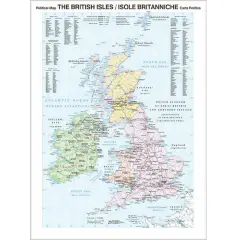 Carta Geografica Madrelingua Isole Britanniche
