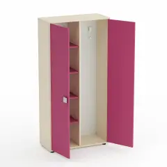 Mobile Kubò Betulla Spogliatoio Adulti - Ante Fucsia | Conforme CAM