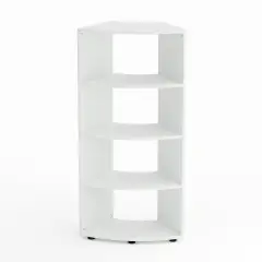 Mobile Scuola Kubò Bianco Curvo 60° H 150 cm con Ripiani Bianchi | Conforme CAM