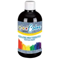 Colore a Tempera per Tessuti Nero Giodicolor Texil Paint – 250 ml