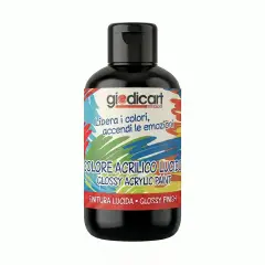 Tempera Acrilica Giodicolor - 500 ml - Nero