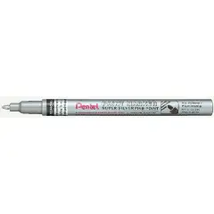 Pennarello Marker - Punta Fine Tratto 3 mm - Argento - Pentel MSP10