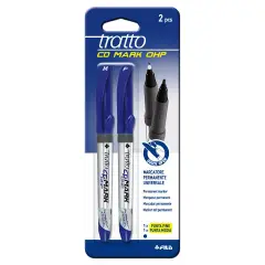 Pennarelli Tratto Cd Mark Ohp – Set 2 Pezzi - Blu | Pennarelli Permanenti