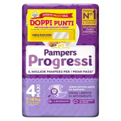 Pannolini Pampers Progressi - Taglia 4 - 7-18 Kg - 21 Pezzi