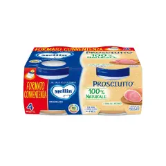 Omogeneizzato Mellin Carne di Prosciutto - 4x80g