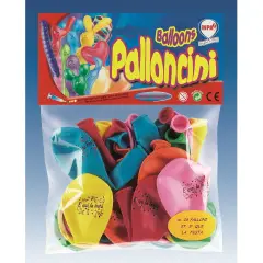 PALLONCINI BUSTA 25 PZ E' QUI LA FESTA
