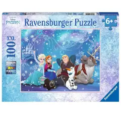 Puzzle 100 Pezzi XXL Frozen L'Incanto di Ghiaccio