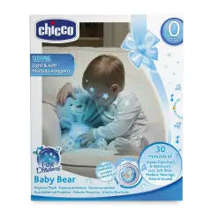 Chicco First Dreams Baby Bear Blu – Proiettore con Luce Notturna e Musica Rilassante