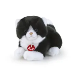 Peluche Trudino Gatto Bianco/Nero XS 15 Cm
