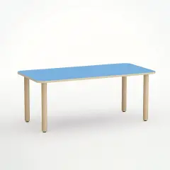 Tavolo Forma Rettangolare H 55 cm – Misura 3 - Blu Orizzonte - Conforme CAM