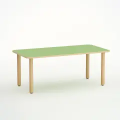 Tavolo Forma Rettangolare H 52 cm – Misura 2 - Verde - Conforme CAM