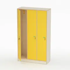 Mobile Scuola Spogliatoio Insegnante Forma Ante Giallo - Conforme CAM