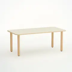 Tavolo Forma Rettangolare Big -  Misura 2 Magnolia Per Scuola Dell'infanzia - Conforme CAM