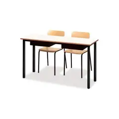 Banco Biposto 600 - Sottopiano In Lamiera H 82 Cm. Per Ambienti Scolastici - Conforme CAM