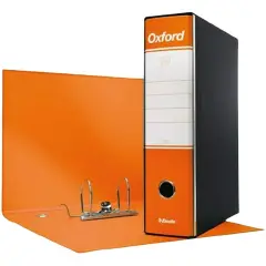 Registratore con Custodia Meccanismo a Leva Oxford Dorso 8  Arancio