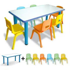Tavolo e Sedie Bambini Scuola Infanzia Ergo Kit Blu