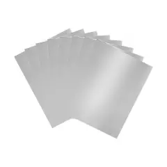 Cartoncino Colorato Liscio Argento  200 gr/mq., 50x70 cm • 10 Fogli