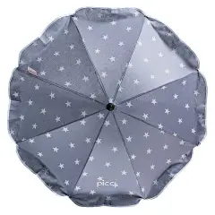 Ombrellino Universale con Ricamo Stelle Grigie