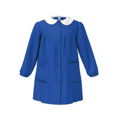 Grembiule Bambina Scuola Senza Ricamo Blu 6 Anni