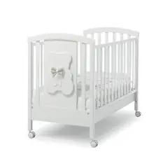 Lettino Dudù Bianco Fiocco Tortora