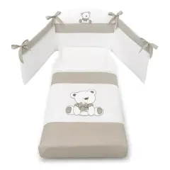 Tato Completo Sfilabile Set 3 Pezzi Bianco Tortora