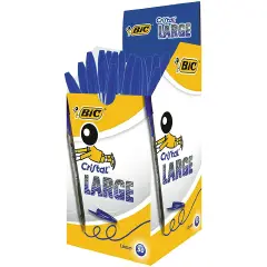 Penna Bic Cristal Large – Punta 1.6 mm, Inchiostro Blu