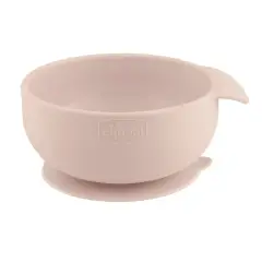 Ciotola Per Alimenti Rosa In Silicone Con Ventosa Per Neonati