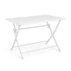 Tavolo Elin Pieghevole Bianco 110x70 – Tavolo da Esterno Pieghevole Bizzotto