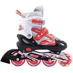 Garlando Pattini in Linea Firewheel Rosso Taglia S 30-33 – Sicurezza e Divertimento per Bambini