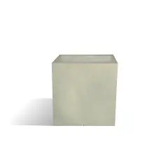 Vaso Quadrato Liscio 40x40 H.40 Tortora - Eleganza Moderna per Giardino e Casa
