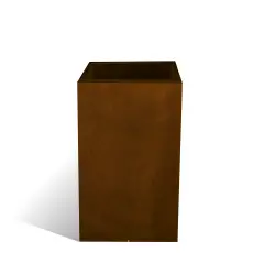 Vaso Alto Liscio 40x40x H 80 Bronzo | Stile e Resistenza