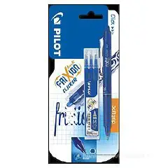 Pilot Frixion Clicker Mm 0.7 Blister 1 Penna + 3 Refill Blu