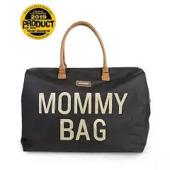 Mommy Bag Borsa Fasciatoio con Materassino Nero e Oro