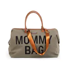 Mommy Bag in Tela Borsa Fasciatoio con Materassino Kaki