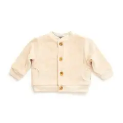 Bamboom Cardigan in Velluto Avorio 18 Mesi