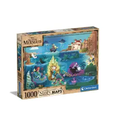 Puzzle 1000 Pezzi Disney Maps Little Mermaid