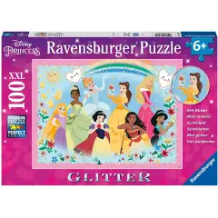 Puzzle 100 Pezzi XXL Disney Princess Glitter