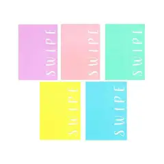 Swipe Pastel Quaderno Maxi Gr. 80 - Rigatura B (Classe Terza Primaria)