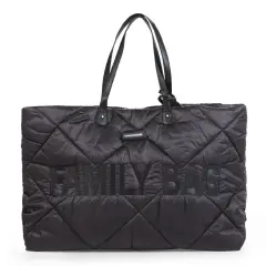 Borsa Weekend Family Bag Nera Trapuntata – Childhome