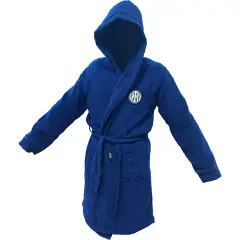 Accappatoio Microspugna Logo Inter 100% cotone Junior12-14 Anni
