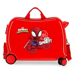 Joumma Bagsg Trolley Go Spidey Cavalcabile Abs 4 Ruote Rosso
