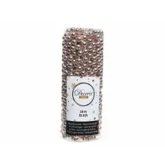 Ghirlanda natalizia di Perline in Plastica Lucida - 10 Metri -  Blush Pink