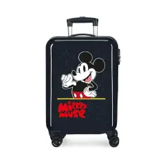 Mickey Mouse Fashion Trolley Abs 55cm. 4 Ruote Nero