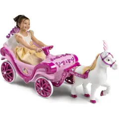 Carrozza Delle Principesse Con Cavallo Per Bambini • Elettrica