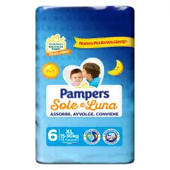 Pannolini Pampers Sole e Luna - Taglia 6 - 15-30 Kg - 13 Pezzi