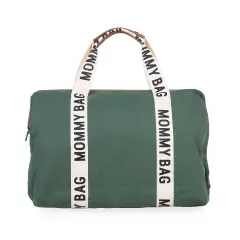 Mommy Bag Borsa Fasciatoio con Materassino – Tela Verde Childhome