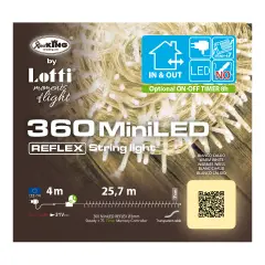 Catena Luminosa 360 MiniLED Bianco Caldo 25,7 m